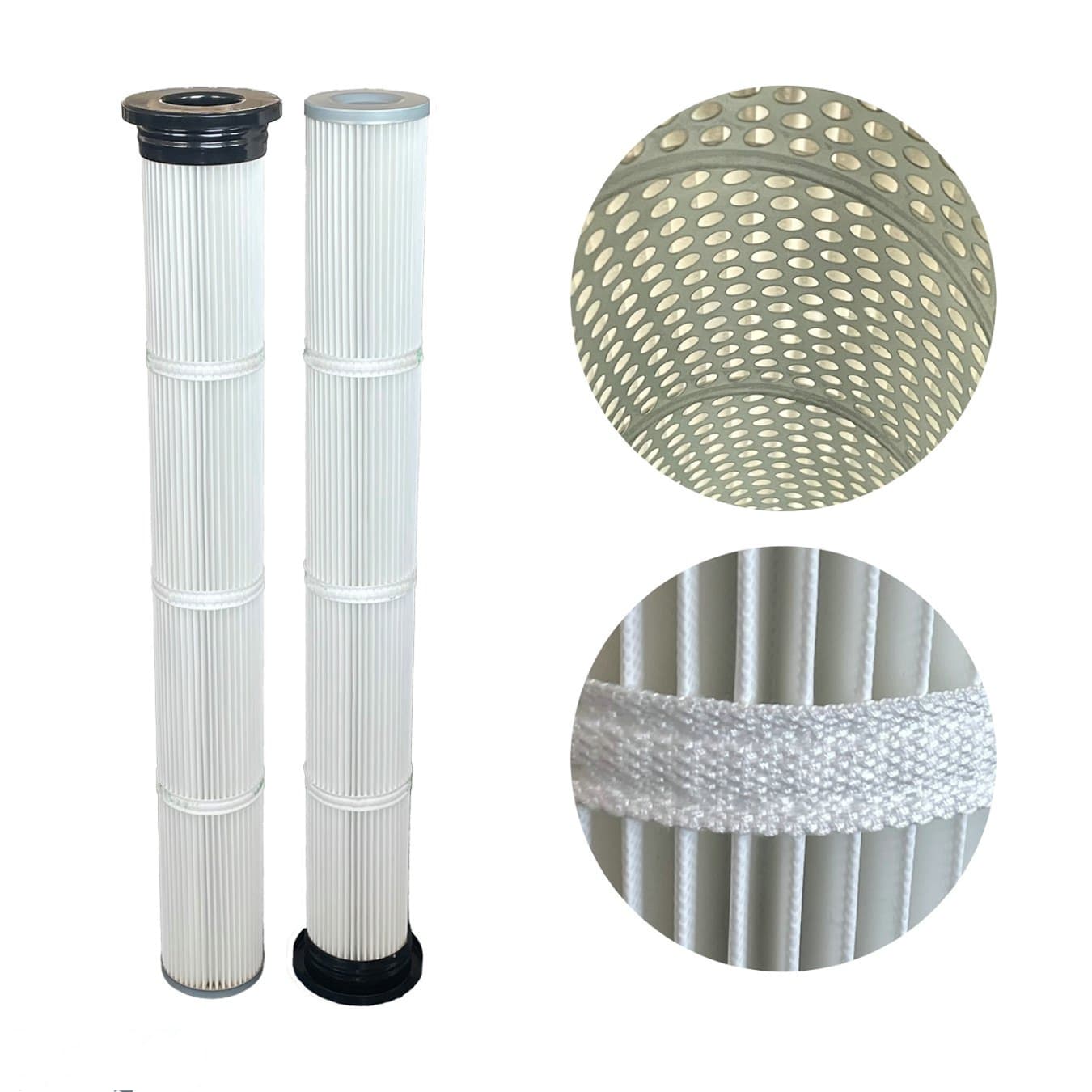 Industrial Gong Edge Cover Polyester Filter Cartridge–High Efficiency Dust Collection - Image 1 of 6